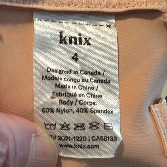 Knix Evolution Bra-Cream with Tan design Size 4 - Picture 4 of 4